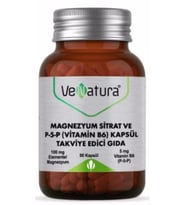 Venatura Magnezyum Sitrat ve P-5-P (Vitamin B6) 90 Kapsül