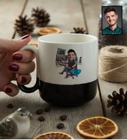 Kişiye Özel Karikatürlü Gamer Arkadaşa Hediye Kupa Bardak Pro Doğum Günü Hediyesi
