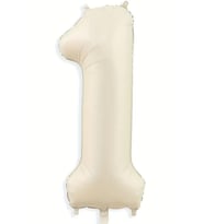 Beysüs Krem Rengi 1 Rakam Folyo Balon 80 cm