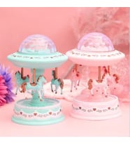 Atlı Karınca Müzik Kutusu Işıklı 16*11 Cm