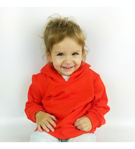 Çocuk Sweatshirt Kapüşonlu - Turuncu