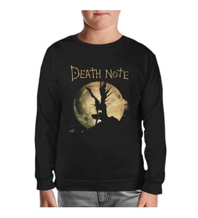 Death Note - Moon Siyah Çocuk Sweatshirt
