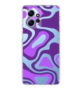 PrintiFy Xiaomi Redmi Note 12 4G Uyumlu Kamera Korumalı Renkli Desen Tasarımlı Şeffaf Kılıf
