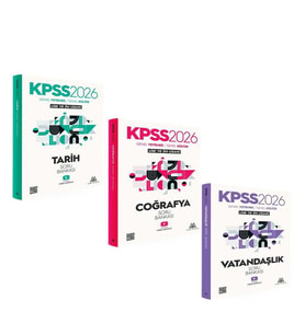 Marsis Yayınları 2026 KPSS Tarih Coğrafya ve Vatandaşlık Soru Bankası Seti 3 Kitap