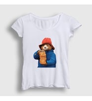 Presmono Kadın Beyaz Hat And Toast Paddington T-Shirt 538029tt