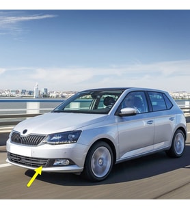 Skoda Fabia 3 2015-2018 Ön Tampon Orta Izgara Sol Parçası 6V0853665