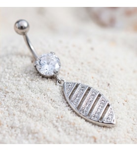FerizZ 316L Çelik Zirkon Taşlı Piercing PRC-132