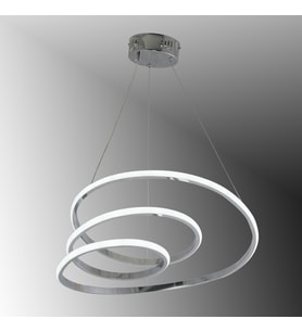 TT301-KR TT Aydınlatma Yay Modeli Krom Kaplama Led Avize (Çok Renkli)