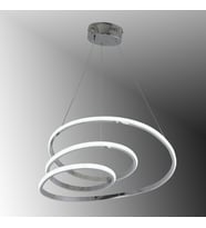 TT301-KR TT Aydınlatma Yay Modeli Krom Kaplama Led Avize (Çok Renkli)