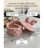 Lüks Kapitone Tasarımlı Takı Kutusu ve Dekoratif Aksesuar Çanağı