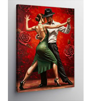 Kanvas Tablo Tutkulu Tango Dansı