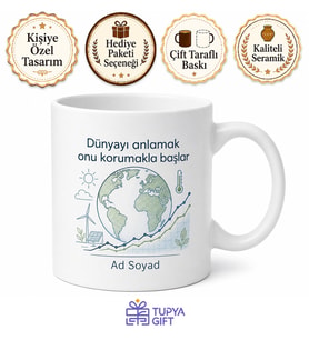 İklim Bilimcisi Klimatolog İklim Değişimi Analisti İsim Yazılı Kupa Bardak Hediye