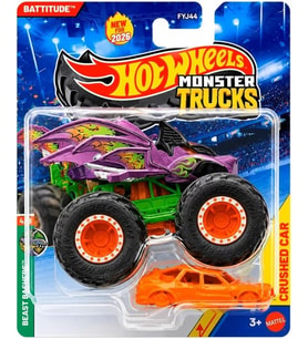 Hot Wheels Fyj44 Monster Trucks Battitude - Jhy44-Fyj44