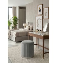 Long Line Grey - Silver Puf (Gri)