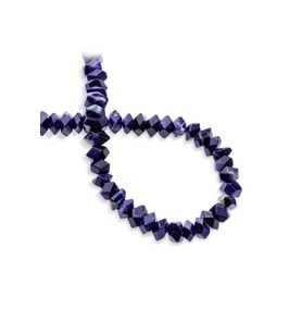 Sodalit Taşı Rondela Kesim 10x7mm Doğal Taş Dizi