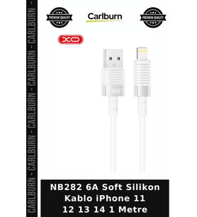 NB282 6A Soft Silikon Kablo iPhone 11 12 13 14 1 Metre Enerji İletişim Teknoloji