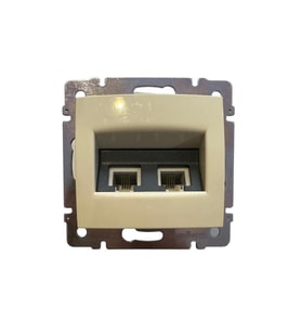 Legrand Valena 774339 RJ11 Telefon Girişi 2'Li Krem (Çerçeve Dahil)