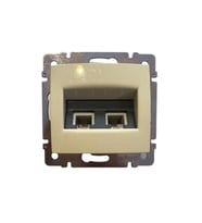 Legrand Valena 774339 RJ11 Telefon Girişi 2'Li Krem (Çerçeve Dahil)