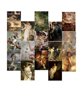 Orora Art-Sanat Temalı Poster Duvar Kağıdı Seti-15li-230g-A5