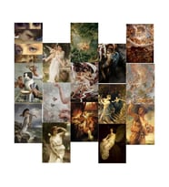 Orora Art-Sanat Temalı Poster Duvar Kağıdı Seti-15li-230g-A5