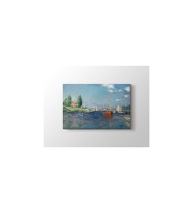 Claude Monet - Red Boats At Argenteuil Tablo 60 X 80 Cm