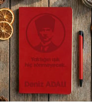 Kişiye Özel Atatürk Silüeti Defter Hediyesi