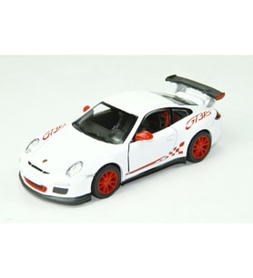 Kinsmart Çek Bırak 2010 Porsche 911 Gt3 Rs Beyaz 1/32 Model Araba