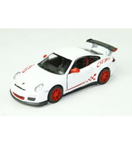 Kinsmart Çek Bırak 2010 Porsche 911 Gt3 Rs Beyaz 1/32 Model Araba