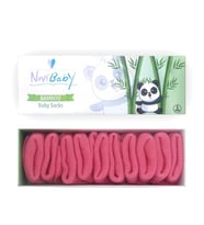 Novibaby 5'li Bambu Yenidoğan Bebek Çorap I Candy I 0-6 ay (Koyu Pembe)