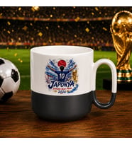 BK Gift Japonya Taraftar Temalı 2026 Dünya Kupası Tasarımlı Siyah Joyful Kupa Bardak