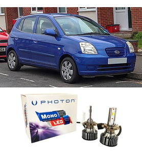 Kia Picanto Led Xenon Uzun + Kısa Far Ampulü H4 Mono Yeni Seri Beyaz