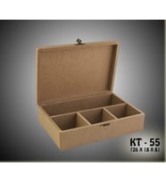 Ahşap-boyanabilir-4 Bölmeli-klipsli-takı-makyaj-aksesuar-dekoratif Çok Amaçlı Organizer Kutu