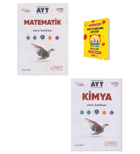 Limit AYT Matematik ve Kimya Soru Bankası + Planlama Defteri