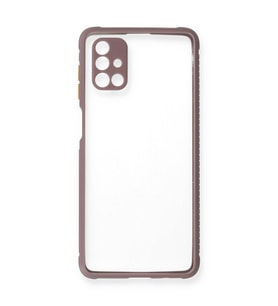 Samsung Galaxy M51 Kılıf Miami Şeffaf Silikon - Açık Mor