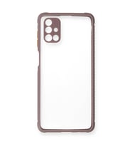 Samsung Galaxy M51 Kılıf Miami Şeffaf Silikon - Açık Mor