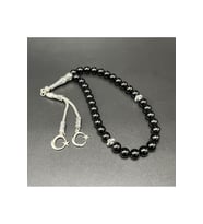 Oniks 8mm 33lük Doğal Taş Tesbih (Siyah)