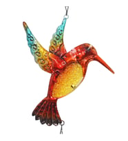 Sinek Kuşu Metal Rüzgar Çanı, Kırmızı, 86x18 (Kırmızı)