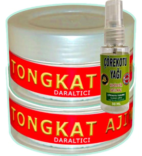 Tongkat Ajimat Madura 2 Adet 50 Ml Vajinapress Masaj Kremi + 30 Ml Çörek Otu Yağı