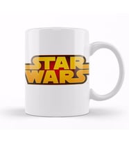 Star Wars Logo Beyaz Zemin Kupa Bardak Porselen