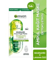 Garnier Niacinamide Detoks Etkili Ampul Kağıt Maske