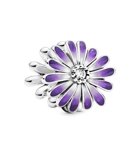 Nur Silver Mor Çiçekli Gümüş Charm NUR-BL00030