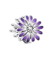 Nur Silver Mor Çiçekli Gümüş Charm NUR-BL00030