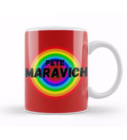 Pete Maravich  Basketball gifts Vintage Retro Rainbow Quotes For BOYS AND Dad Kupa Bardak Porselen