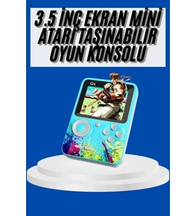 Çocuklara Özel 4K HD Retro Oyun Konsol El Atari Taşınabilir 500 Oyunlu