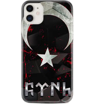 Apple iPhone 11 12 13 Mini Kılıf Desemli Silikon Göktürk 1394