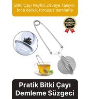 Yüksek Kalite Pratik Kolay Dayanıklı Paslanmaz Çelik Geniş Kulp Bitki Çayı Demleme Süzgeci Aparatı
