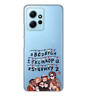 Redmi Note 12 4G Uyumlu Stranger Things Desenli Şeffaf Telefon Kılıfı