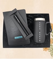 Kişiye Özel 240 Ml Çelik Termos & Kişiye Öze Defter & Kişiye Özel Kalem Hediye Seti