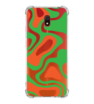 Xiaomi Redmi 8A Köşe Korumalı Antişok Kapak Renkli Desen Tasarımlı Şeffaf Silikon Kılıf