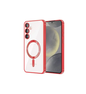 Samsung Galaxy S24 Kılıf Kross Magneticsafe Kapak - Kırmızı